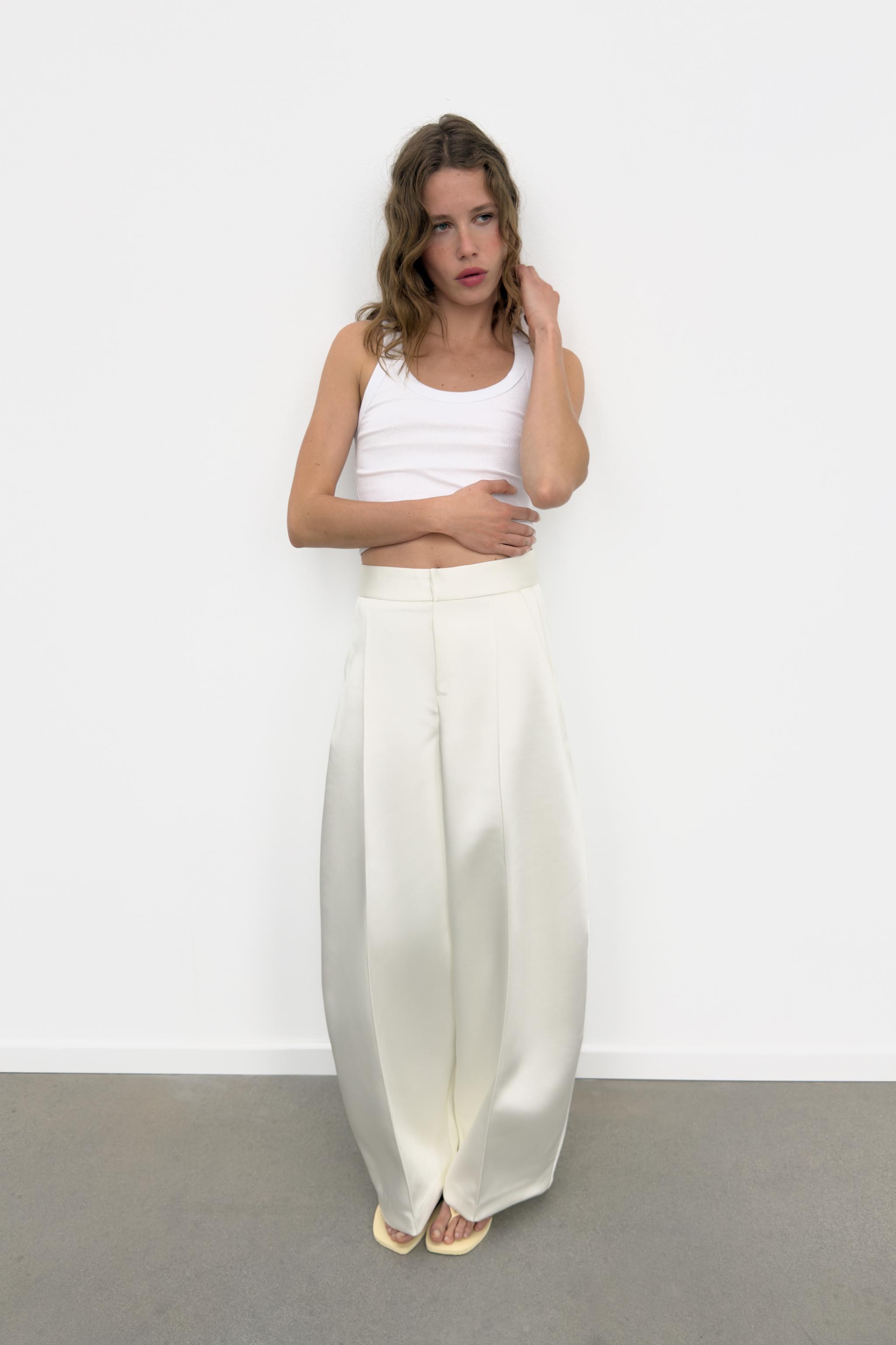 SATIN EFFECT BALLOON PANTS